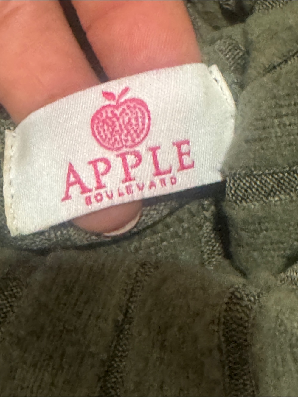 Apple Olive Ribbed Knit Set - Picture 4 of 5